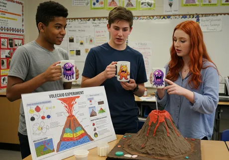 Команды на научной ярмарке